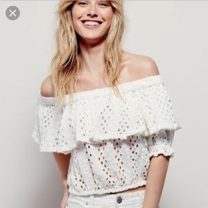 Free people off the shoulder top.